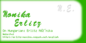 monika erlitz business card